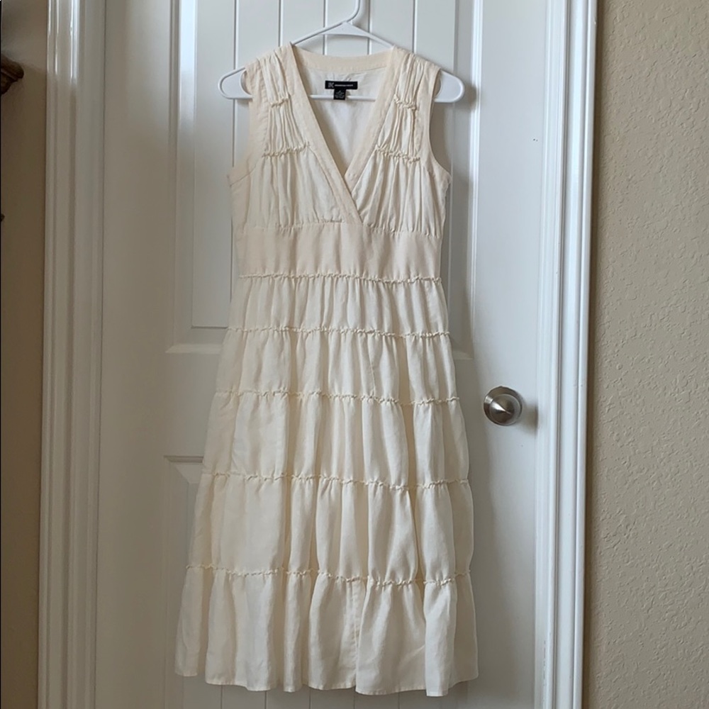 INC Cream Midi Dress
